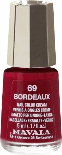 Llak për thonj MAVALA 69 Bordeaux unisex 5ml