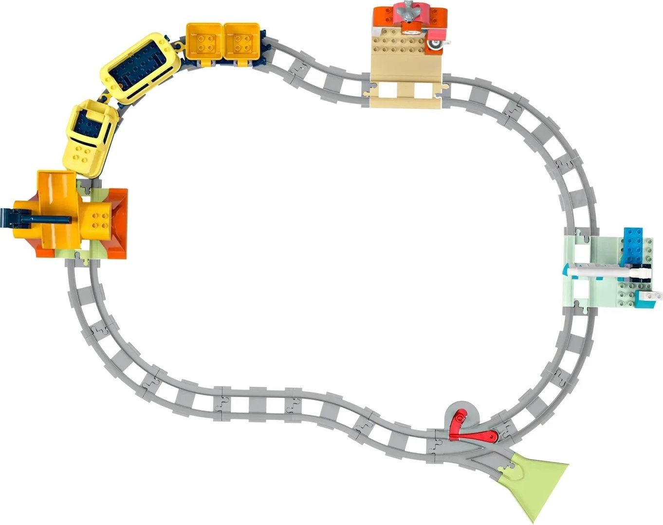 Set tren interaktiv LEGO DUPLO 10428, për fëmijë 3+ vjeç, shumëngjyrësh