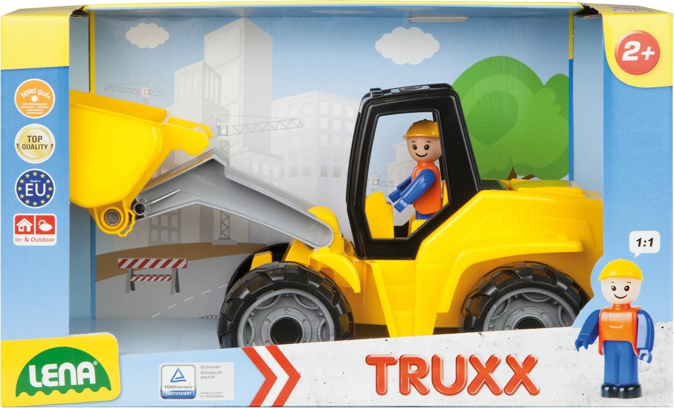 Ngarkues lodër Lena Truxx 37 cm, plastikë, verdhë me figurë