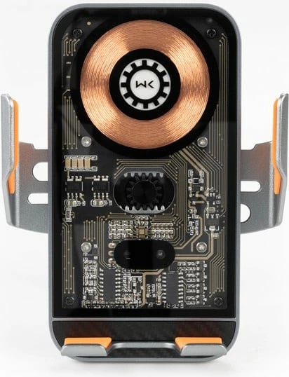 Mbajtës automatik për veturë WEKOME WP-U204 me karikim wireless 15W, i zi