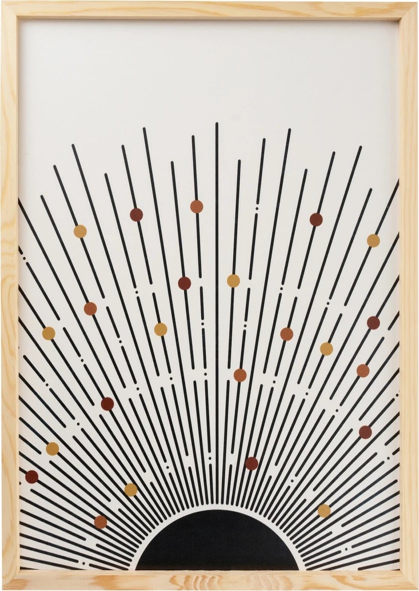 Set pikturash dekorative me kornizë MDF (3 copë), Wallity, Huhu198, 30x40cm