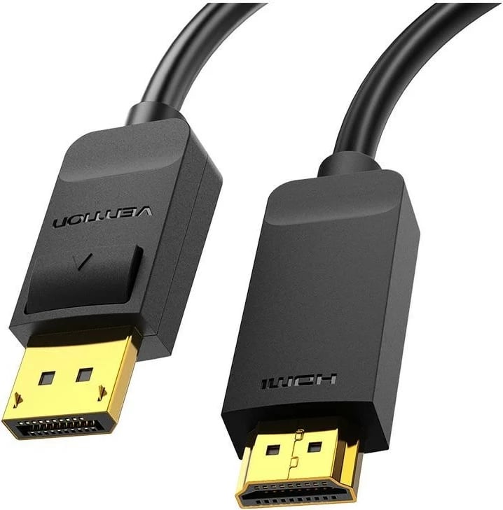 Kabëll Vention DisplayPort/HDMI, 3m, 4K, i zi