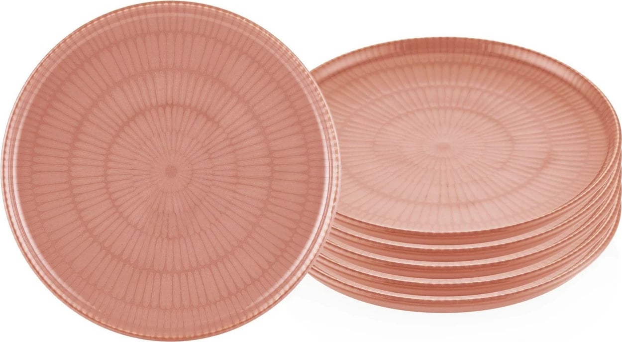 Set për servim torte (6 copë), Hermia, salmon, NON0027