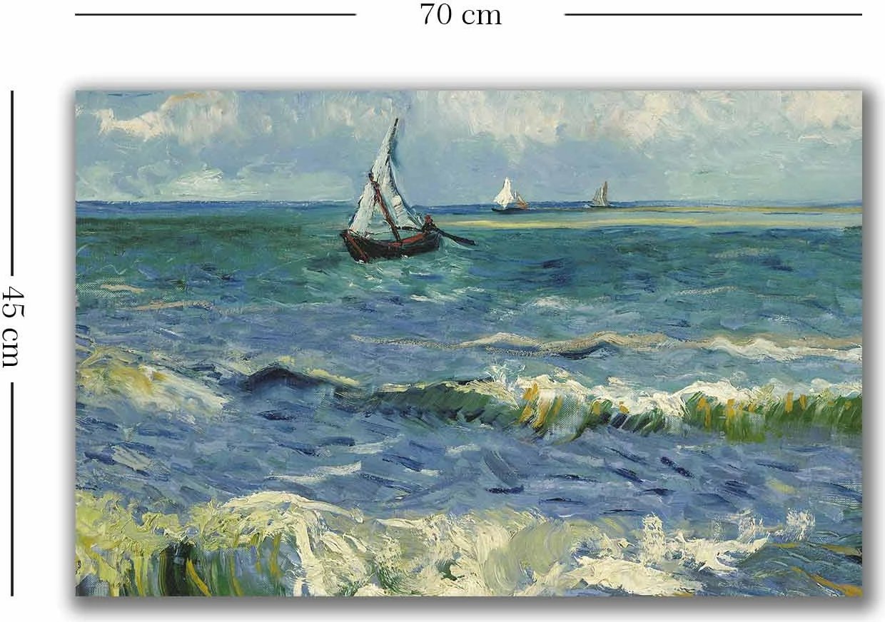 Pikturë dekorative në kanavacë, Van Gogh, 45x70cm, shumëngjyrëshe