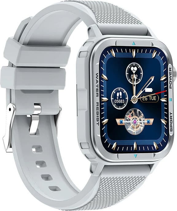 Smartwatch Colmi M41, 1.9", 230 mAh, për iOS/Android, Argjend
