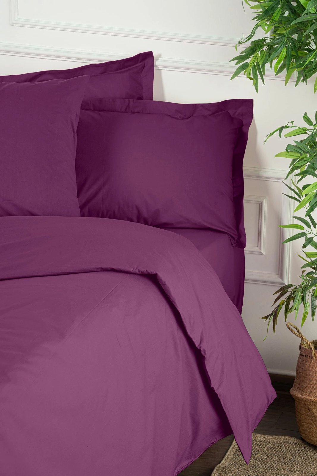 Set mbulesë jorgani Ranforce Single XXL, ngjyrë vjollcë, L'essentiel