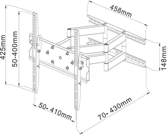 Mbajtës për TV 30"-50" STELL SHO 2050 SLIM
