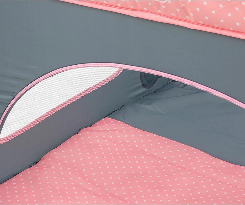 Park loje palosës për bebe, Milly Mally, Fun, 100x100 cm, me dyshek dhe çantë transporti, rozë