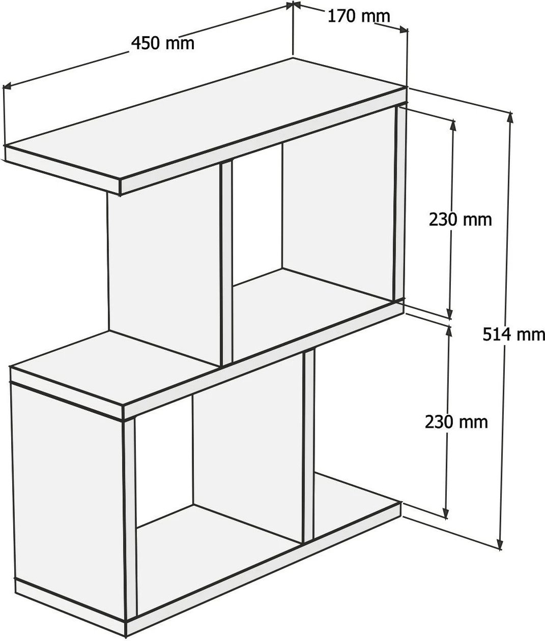 Tavolinë anësore Hanah Home, ngjyrë Atlantic Pine, Zet