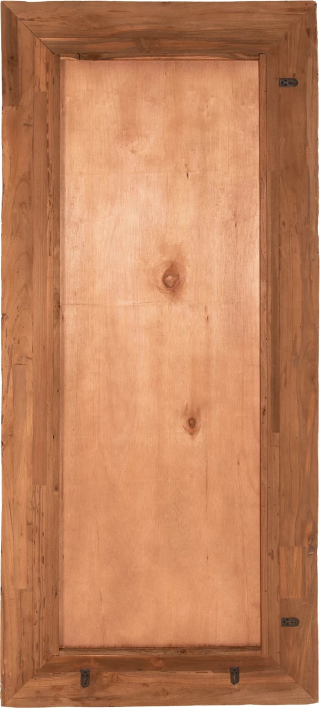 Pasqyrë muri, kornizë prej druri TEAK të ricikluar, natyrale, FH7942, 80x4x180cm