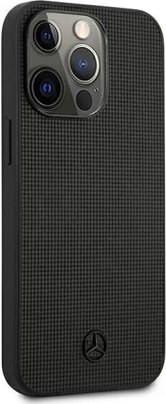 Mbështjellës Mercedes MEHCP13LMBLBK për iPhone 13/13 Pro 6.1", lëkurë, i zi