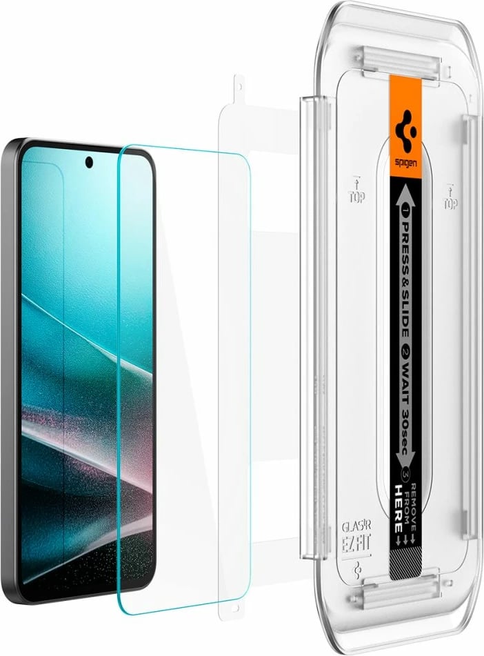 Xham i temperuar Spigen Glas.TR Ez Fit për Samsung Galaxy A36 5G, Transparent, 2 copë