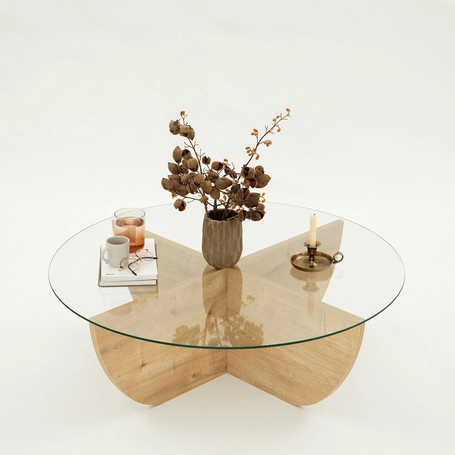 Tavolinë kafeje Hanah Home, ngjyrë Sapphire Oak