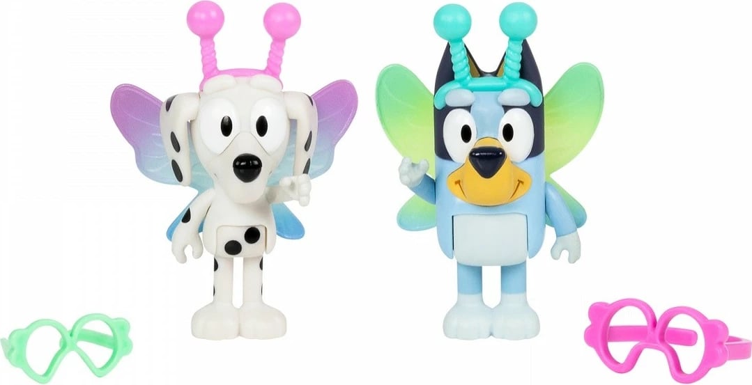 Set figurina Bluey Tm Toys BLU17617 Baby Bluey dhe Chloe, plastikë, 2 copë