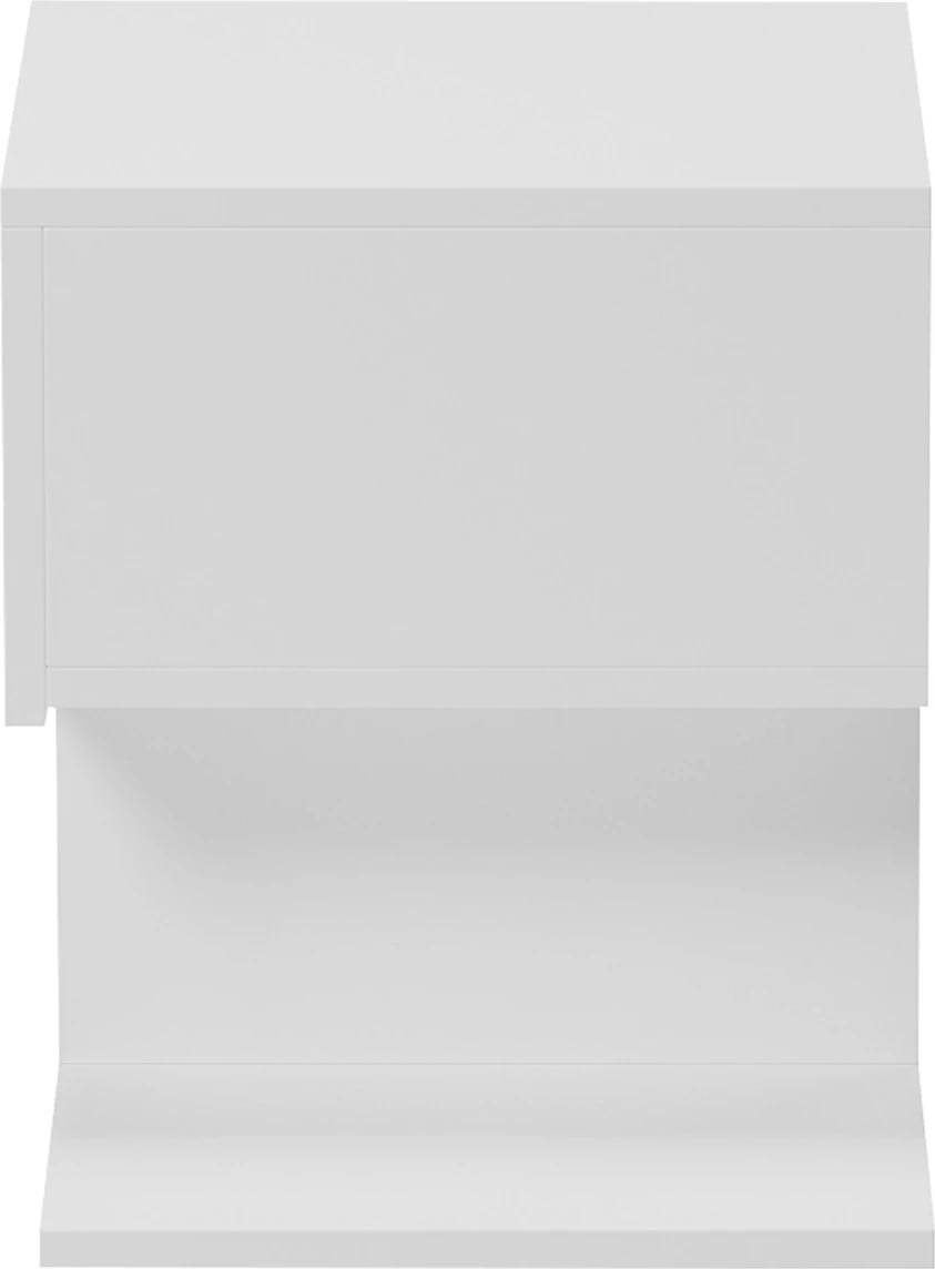 Komodinë CASPIAN FH9071.11 melaminë, ngjyrë e bardhë, 46.8x33x36.8H cm