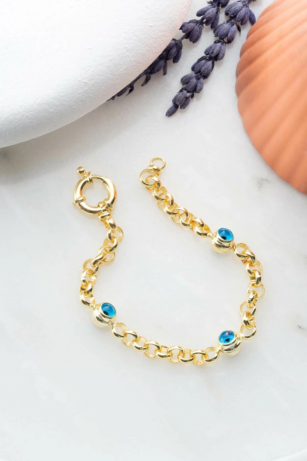 Byzylyk argjendi Jumeon, ngjyrë ari dhe turquoise, NRZ999108