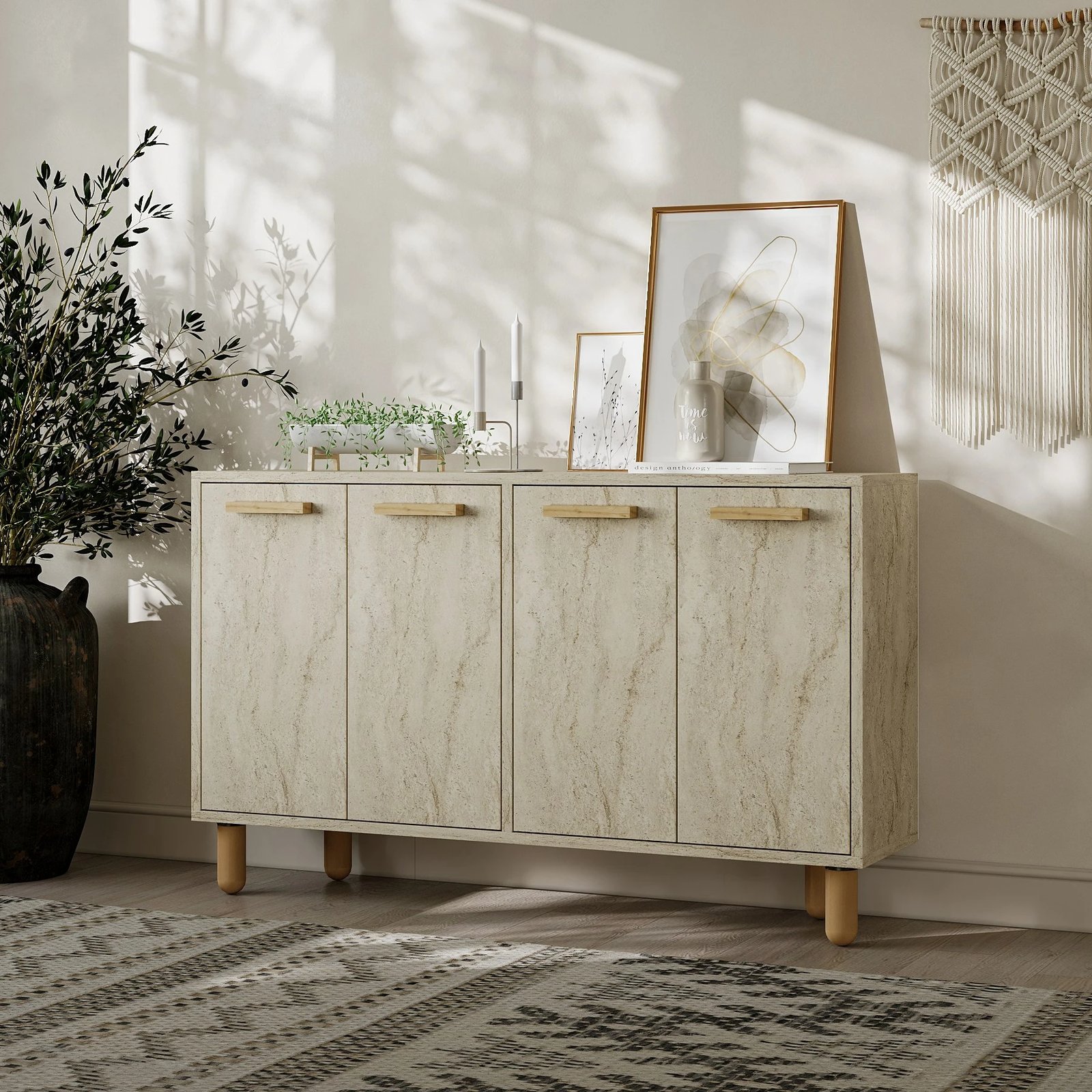 Konsol Skye Decor, Venedik - Travertin