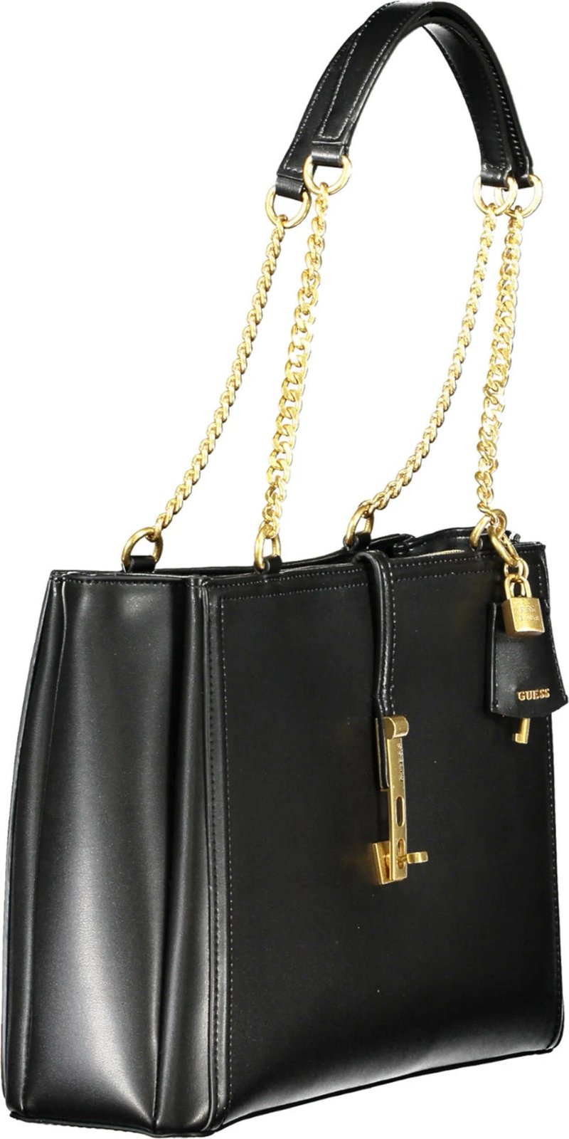 Çantë për femra GUESS JEANS, e zezë Çantë për femra GUESS JEANS, e zezë