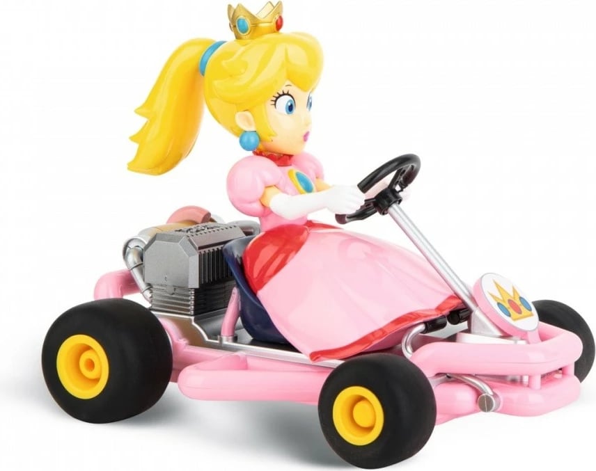 Makine lodër me telekomandë Carrera RC Mario Kart Peach Pipe Kart, 1:18, rozë