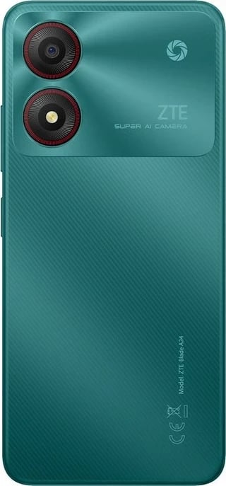 Celular ZTE Blade A34, 2/64GB, Clover Green