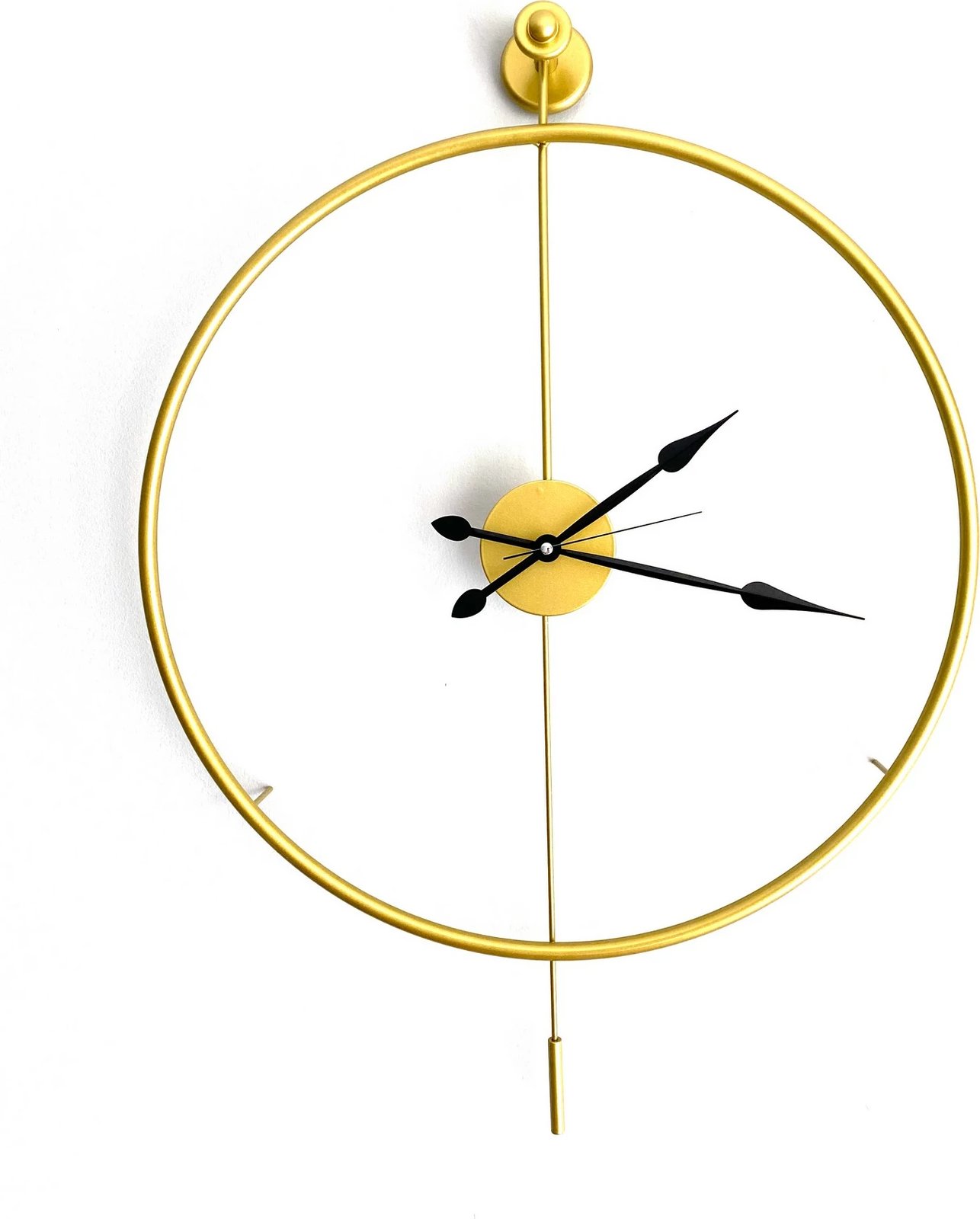 Orë muri dekorative prej metali, Wallity, Mclock-00101, ngjyrë ari