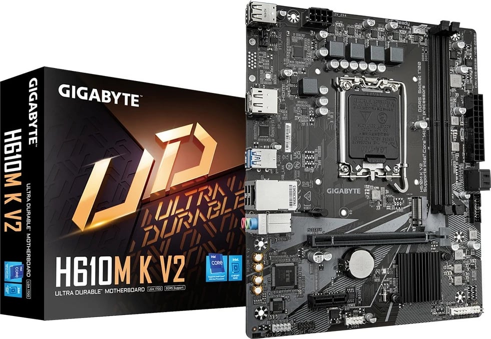 Pllakë amë Gigabyte GA-H610M K V2, Socket 1700, micro ATX