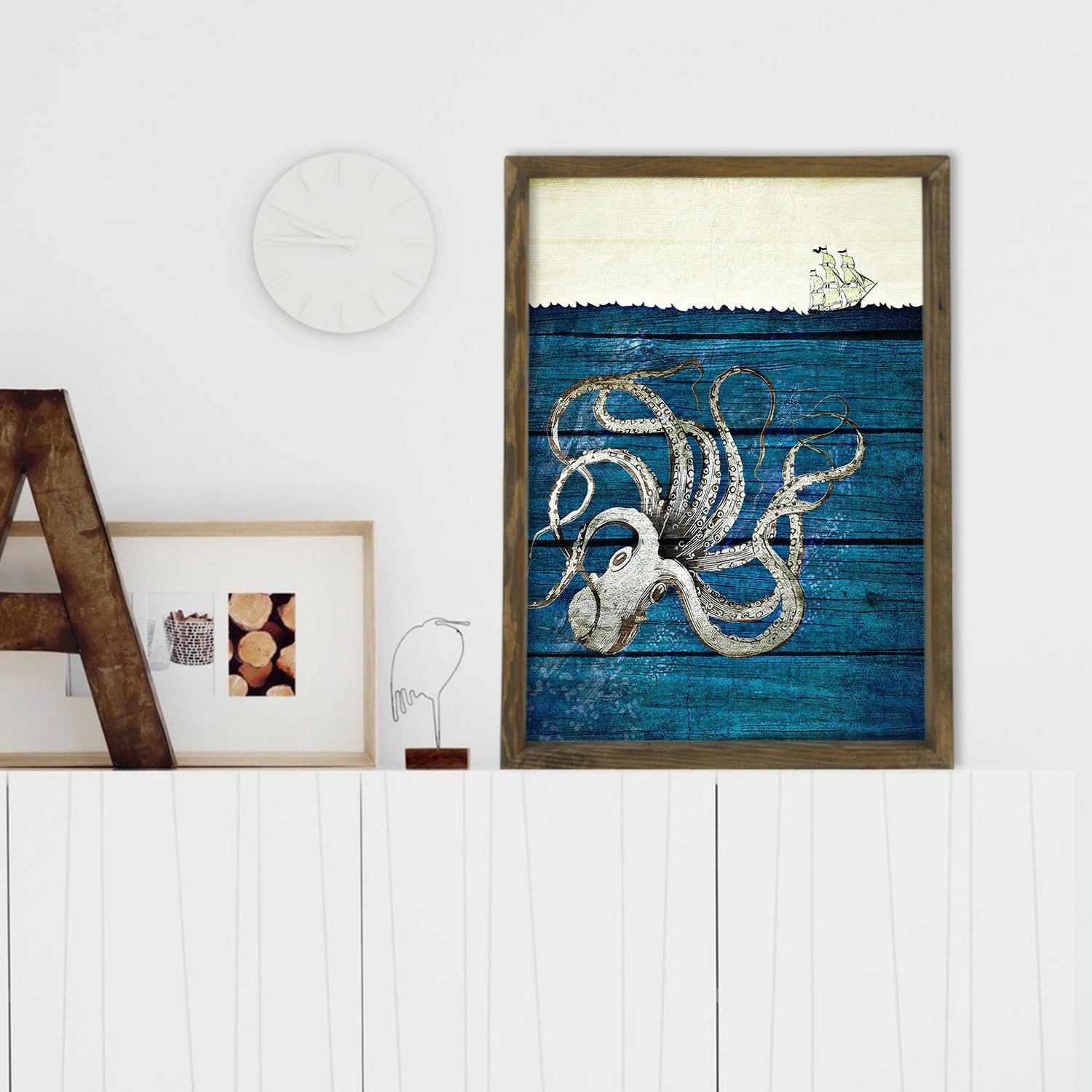 Pikturë dekorative me kornizë MDF, shumëngjyrëshe, MZM756, 50x70cm