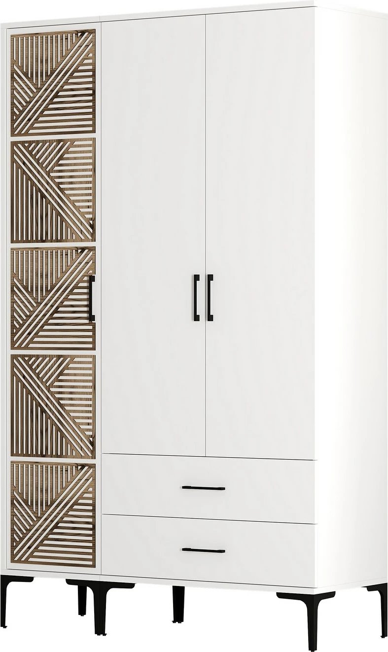 Dollap për dhomë gjumi, ngjyrë e bardhë, Skye Decor, Kumsal PT