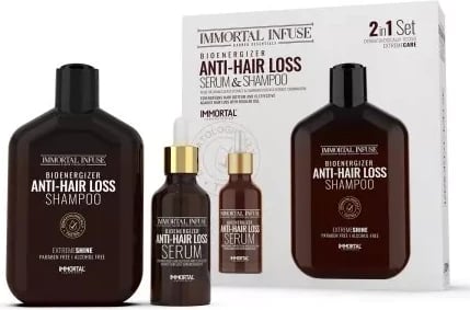 Set kundër rënjes së flokëve IMMORTAL, 2-në-1