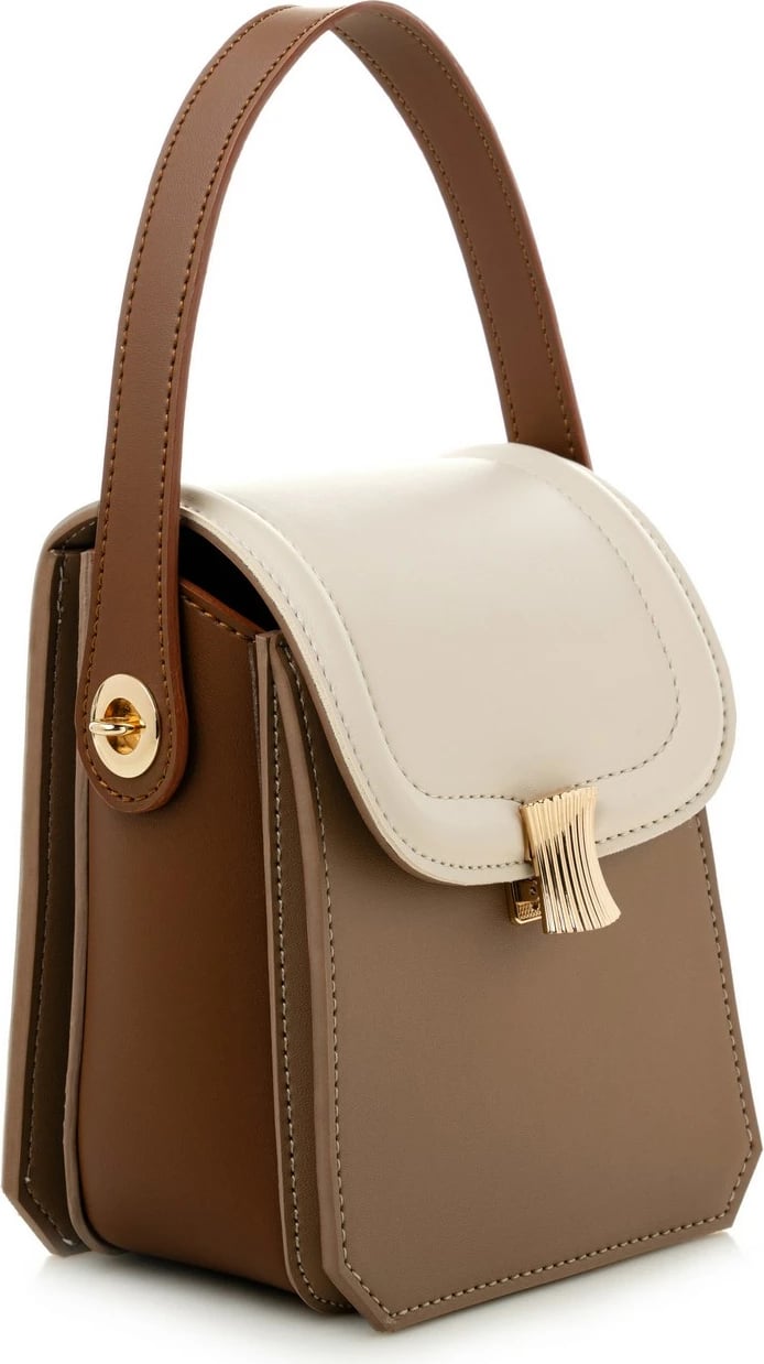 Çantë crossbody Vince Camuto, ngjyrë lagoon - tan, mink, krem