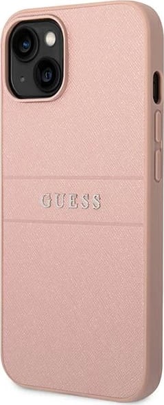 Mbështjellës Guess GUHCP14MPSASBPI për iPhone 14 Plus 6.7", rozë