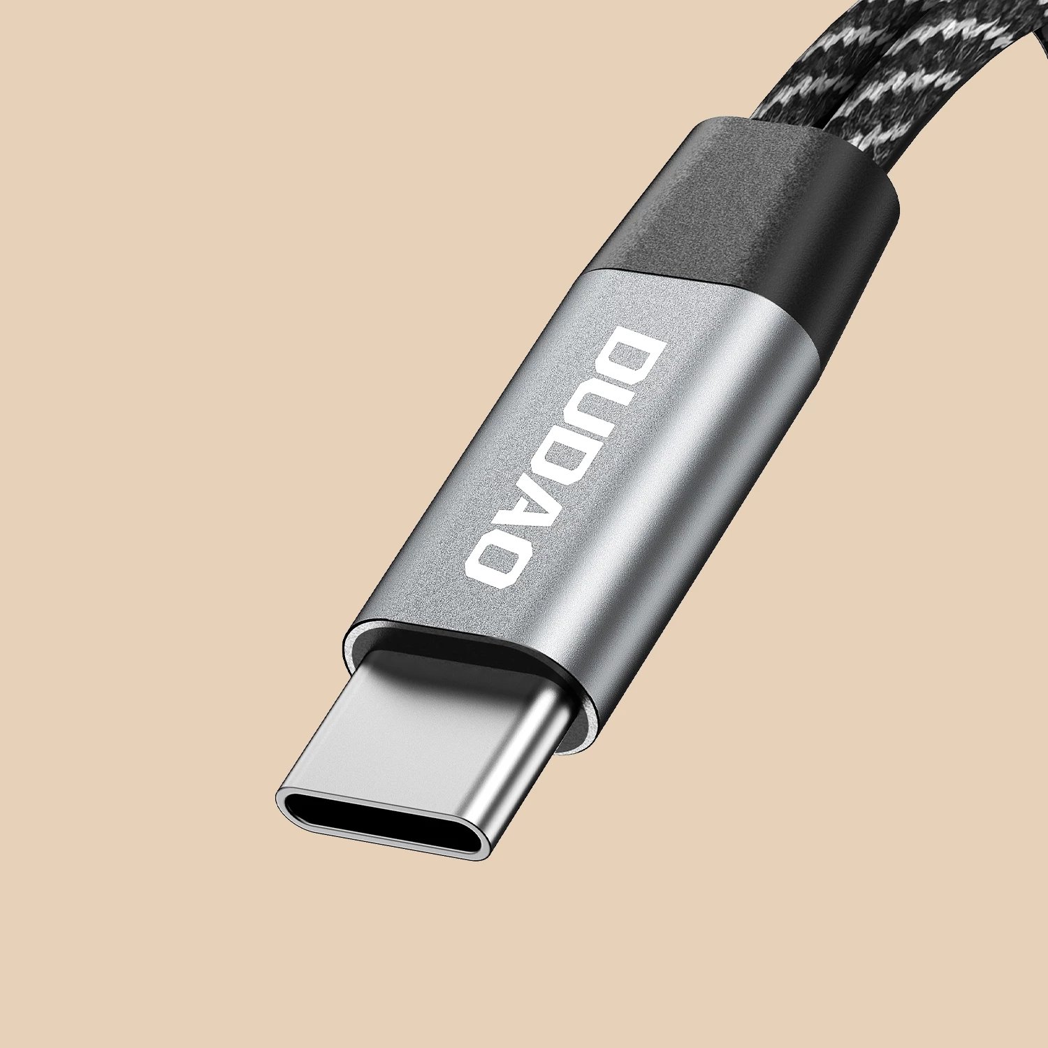 Adapter USB-C Dudao L13C+ 2-në-1, 1.2m, Gri