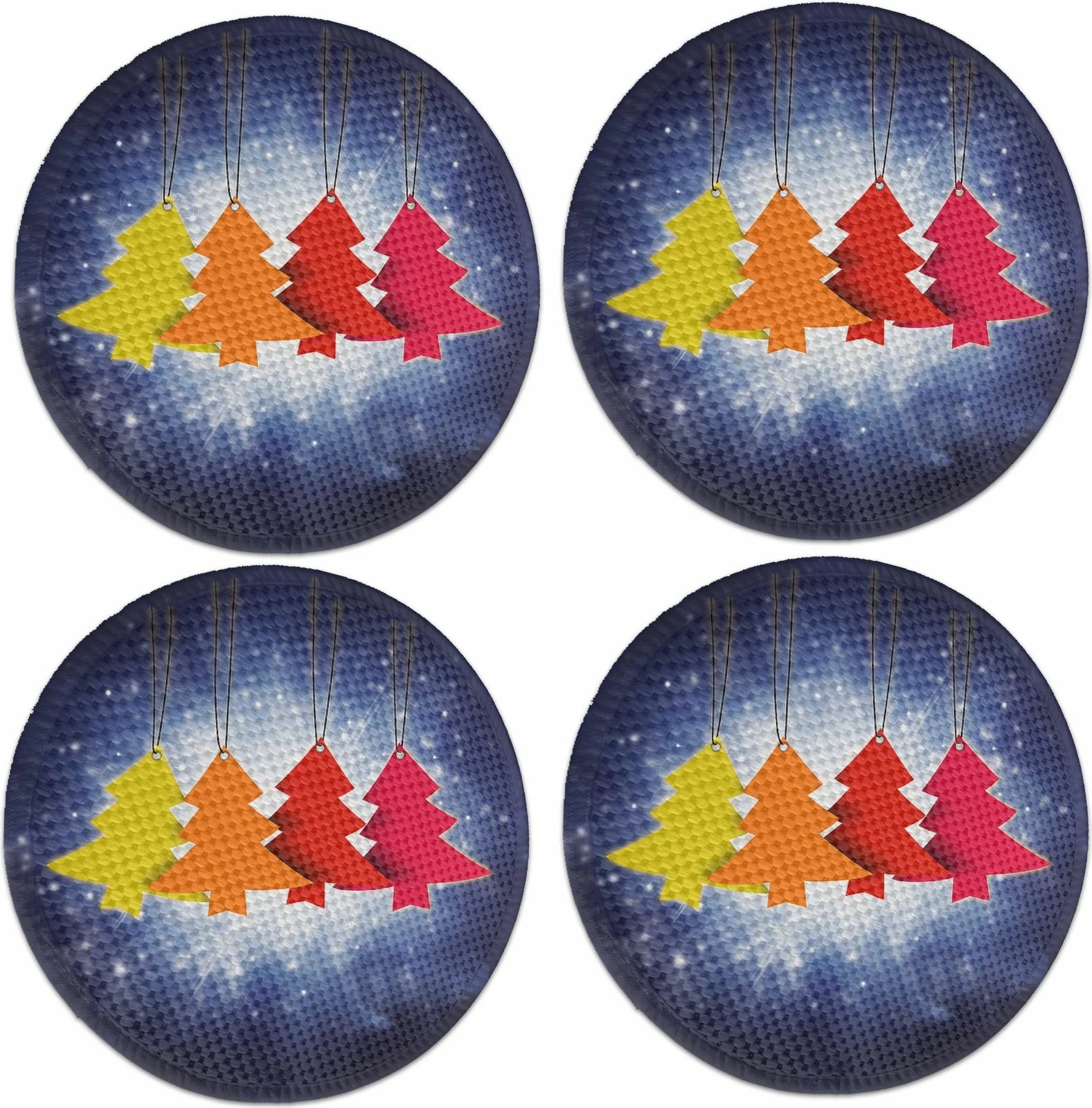 Nënshtrat tavoline Hermia Concept, shumëngjyrësh, 4 copë, 37cm