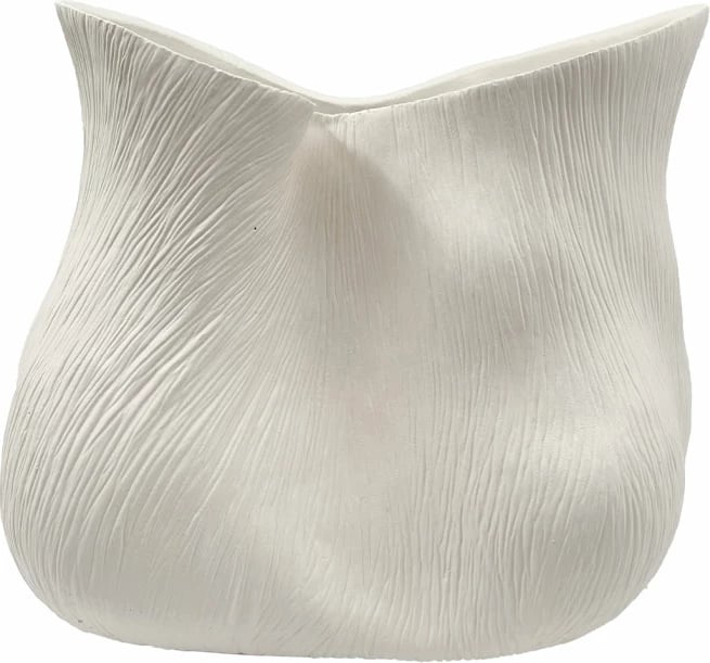 Vazo FLORESTA, polirezine e bardhë, 32x22x27.5cm