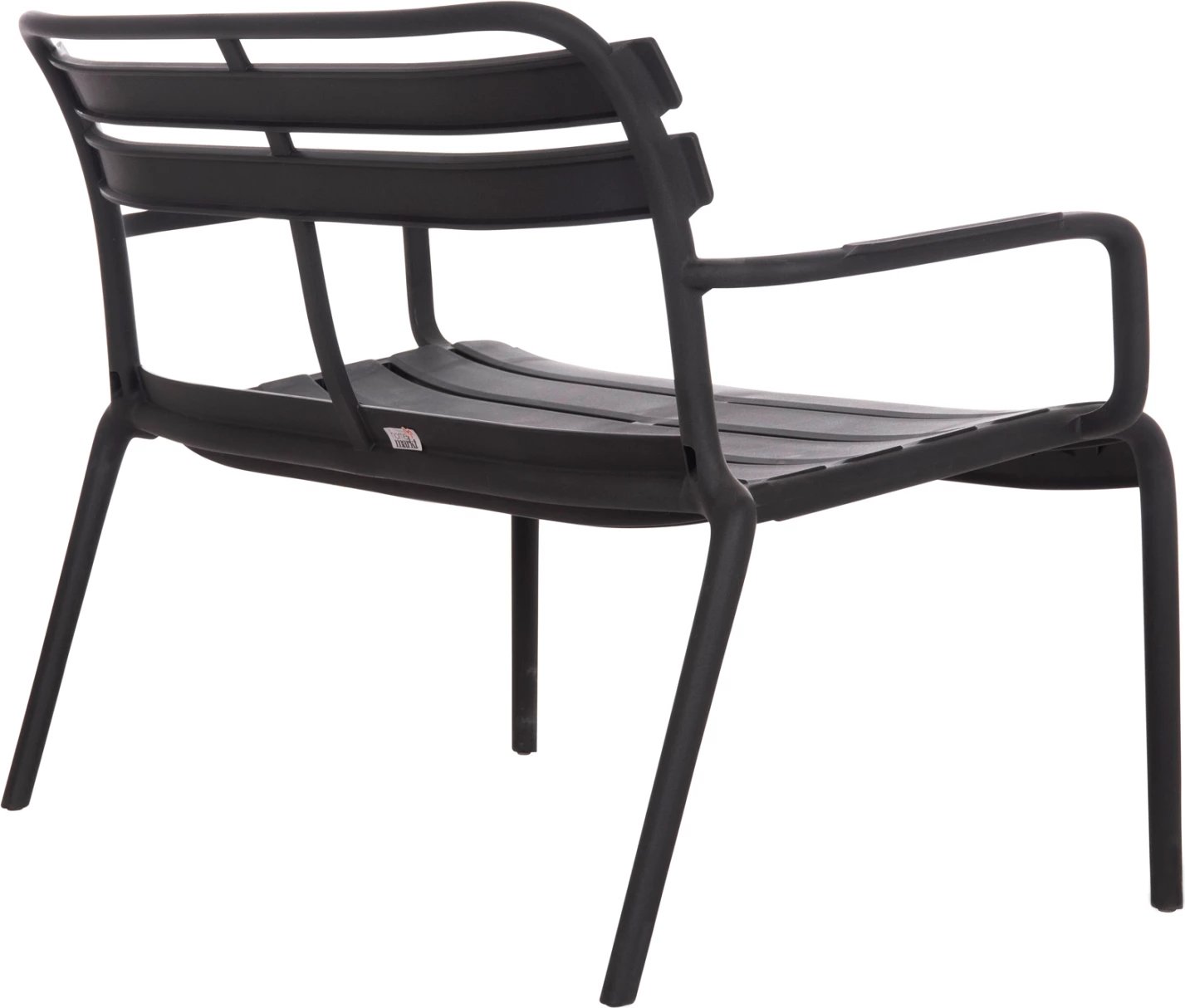 Stol dy vendësh polipropileni, i zi, KORVER FH6332.02, 113x65x76cm