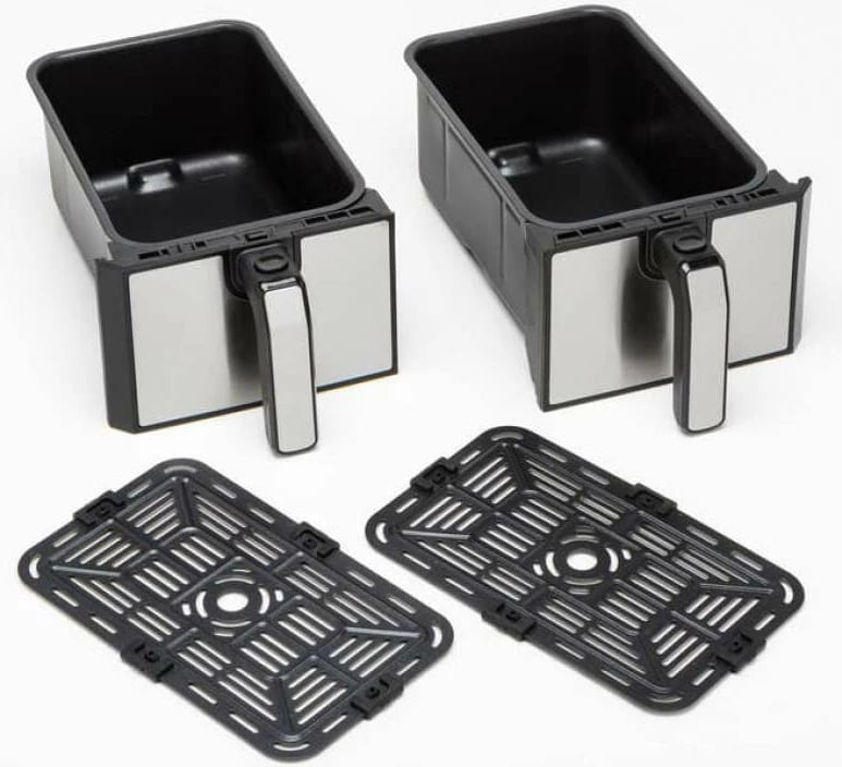 Fritëz me ajër Kenwood HFM20.000MB Twin 2x4L 8L total, dual-zone, e zezë/argjend