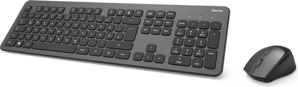 Set tastiere dhe mi wireless Hama, gri