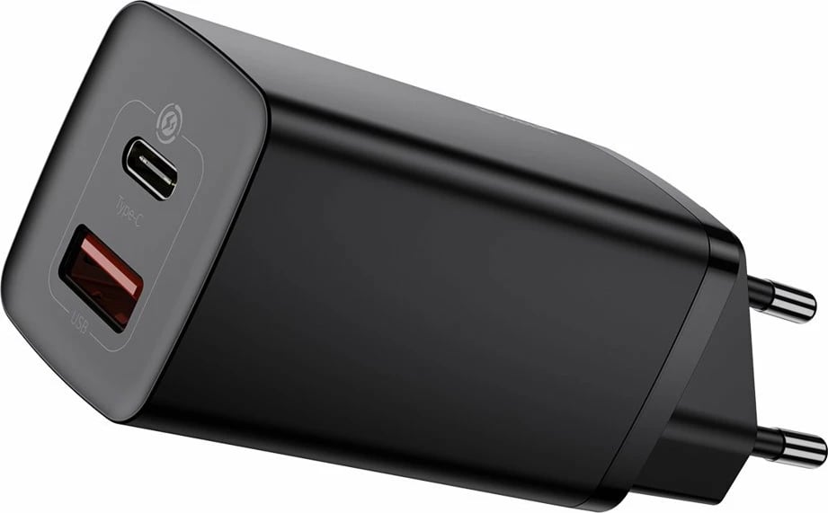 Karikues i shpejtë Baseus GaN2 Lite, 65W, USB/USB-C, i zi