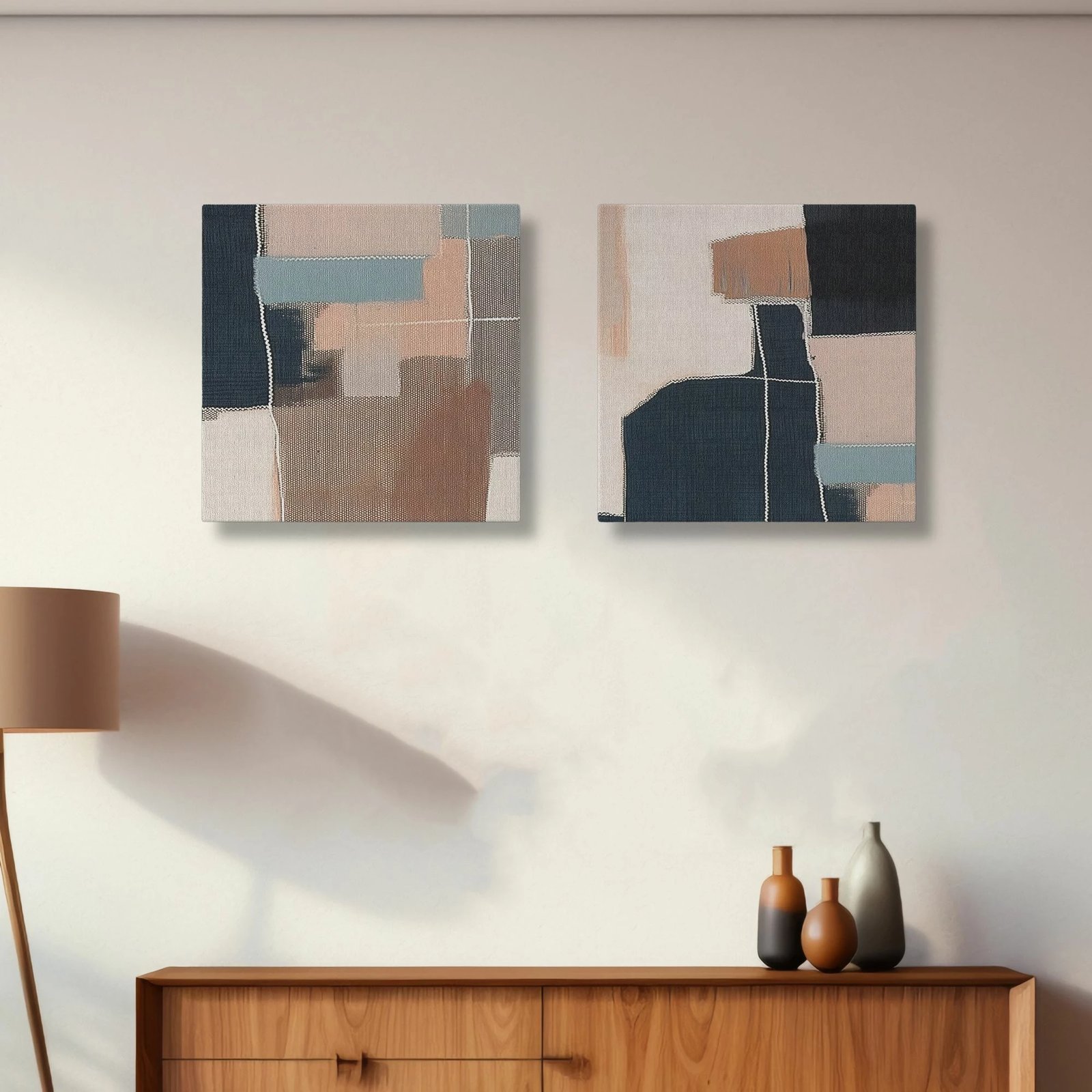 Pikturë dekorative në kanavacë (2 copë), Wallity, ASR_CNVS25 - 18 - 30x30cm