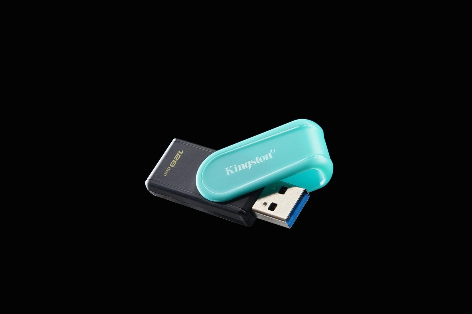 USB flash Kingston DataTraveler Exodia S 128GB, USB 3.2, zi/gjelbërt