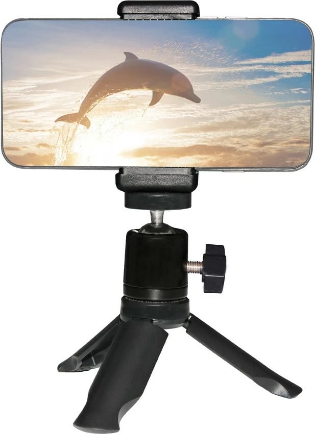 Tripod për celular Hurtel me ball head, i zi