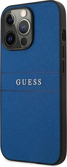 Mbështjellës Guess Saffiano Stripe për iPhone 13 Pro Max 6.7", Kaltër Mbështjellës Guess Saffiano Stripe për iPhone 13 Pro Max 6.7", Kaltër