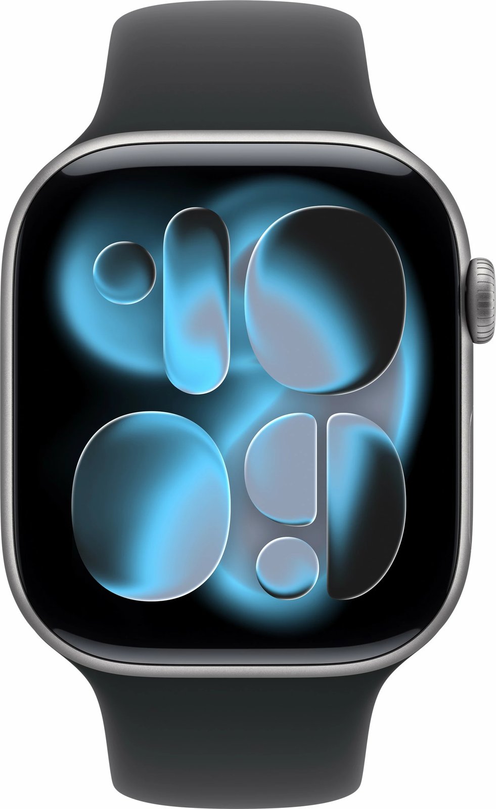 Smartwatch Apple Watch S11, 46mm, alumini, Space Grau, rrip sportiv i zi M/L