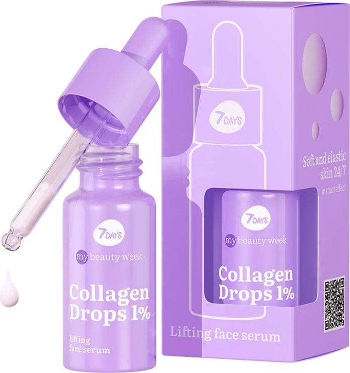 Serum për fytyrë 7DAYS Collagen Drops 1%, 20 ml Serum për fytyrë 7DAYS Collagen Drops 1%, 20 ml