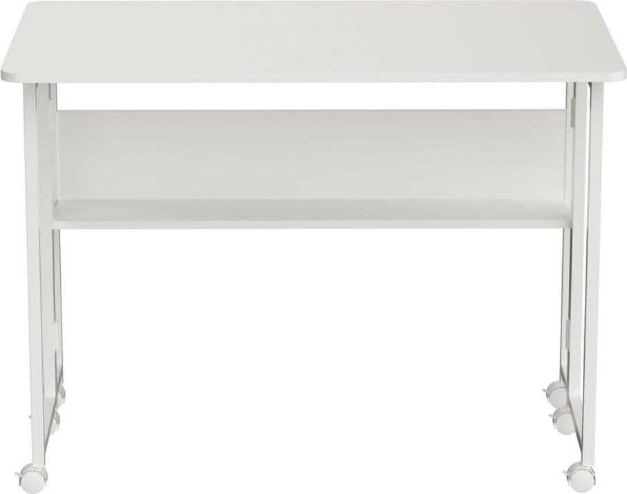 Tavolinë pune palosëse me rrota, Maclean, MC-126 W, 100x58 cm, ngarkesë 50 kg, e bardhë