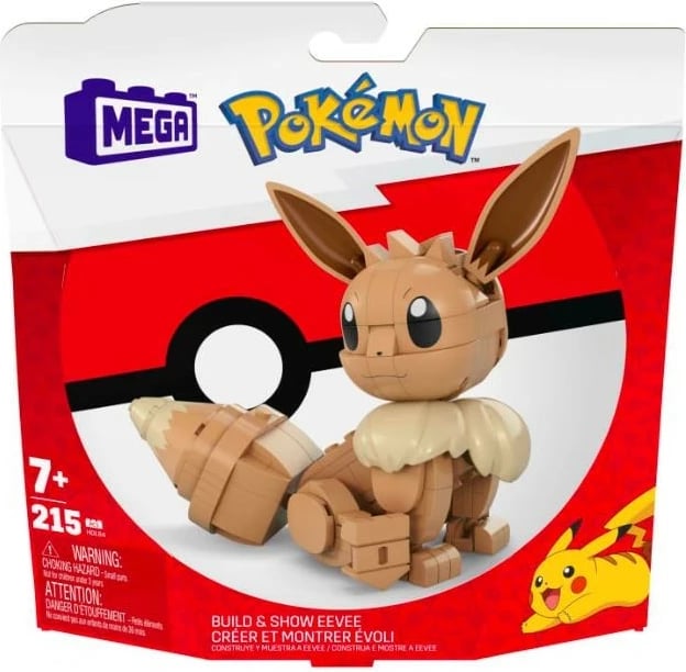Set ndërtimi Mega Bloks Pokémon Eevee GKY95/HDL84, 215 pjesë