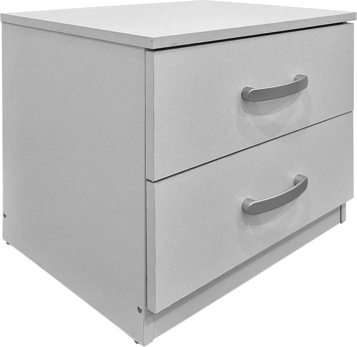 Set dhome gjumi Athos, ngjyrë e bardhë, krevat 160x200cm, set 3 pjesësh