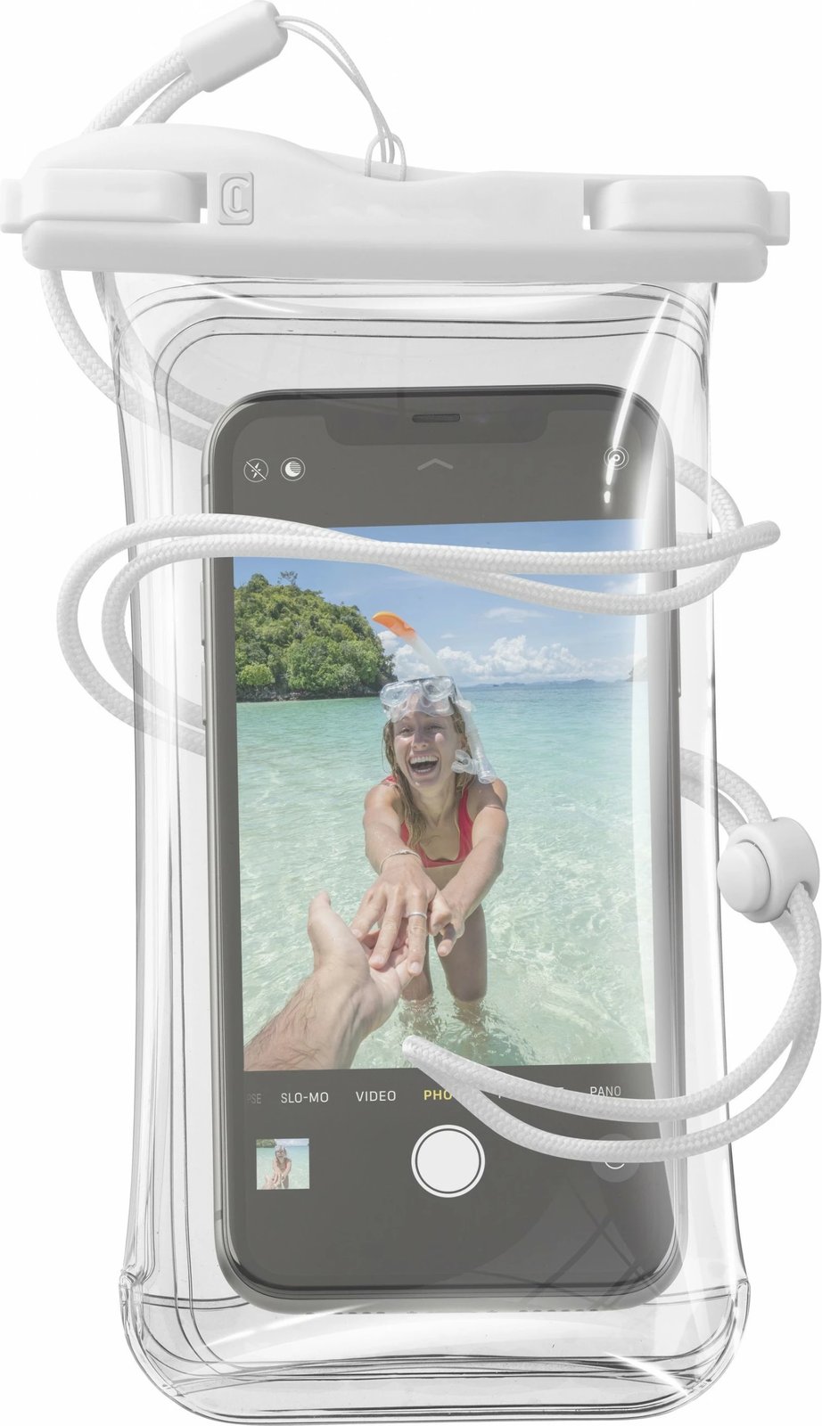 Mbështjellës universal Cellular Line Voyager, pouch, IPX8, i bardhë