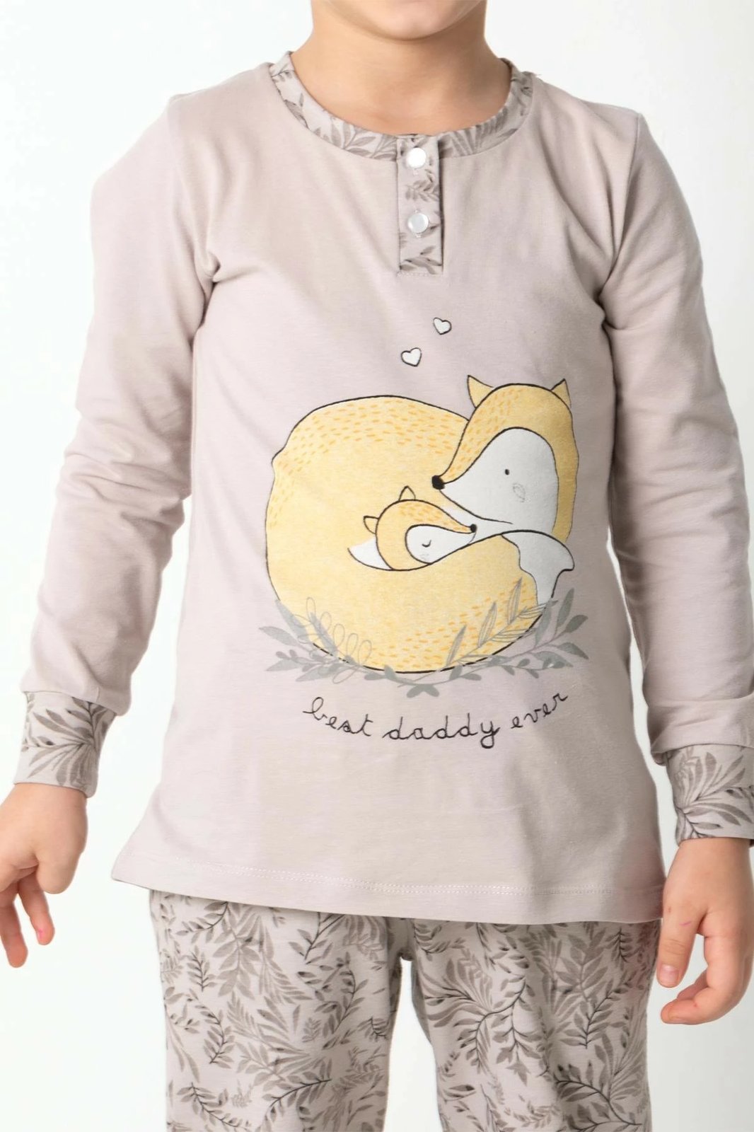 Pizhama për fëmijë Jumeon, 002-000676, ngjyrë mink