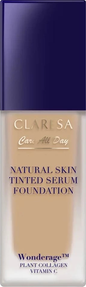 Fondatinë për femra Claresa Natural Skin Tinted Serum Foundation 2WO Medium Olive 32ml